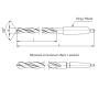 Сверло 7,4х93х174 Р6М5 к/х КМ1 длинное ГОСТ 12121-77