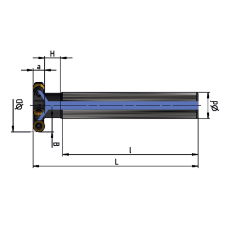 Фреза дисковая 40х8 R=4 с механическим креплением круглых пл-н RDEW 0803MOT Z=5 СОЖ AS100-R040.08.05.D20.C NOX ц/х dхв=20мм «Русский Инструмент» (РИ)
